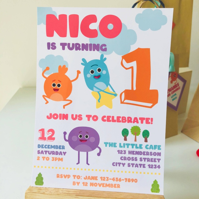 Bumble Nums Invitation