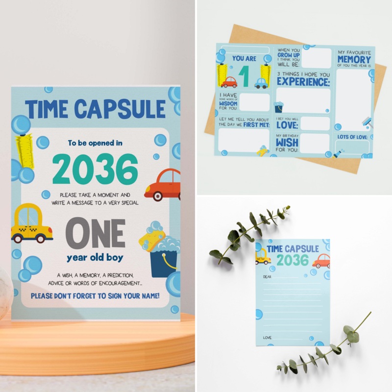 Car Wash Time Capsule Set