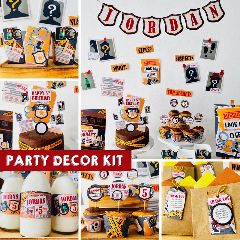 Detective Party Decoration Kit