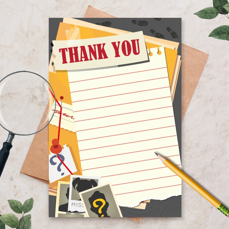 Detective Thank You Card