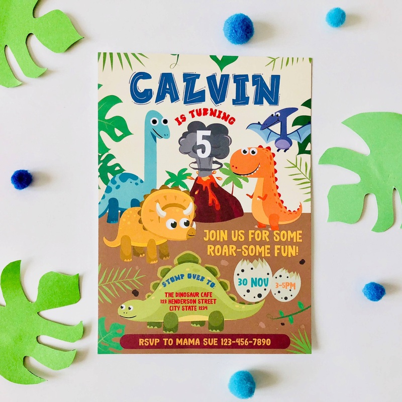 Dinosaur Invitation