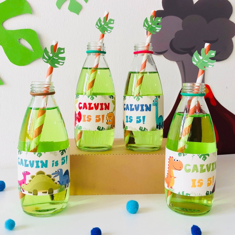 Dinosaurs Bottle Wrappers