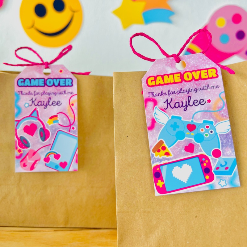 Gamer Girl Gift Tags