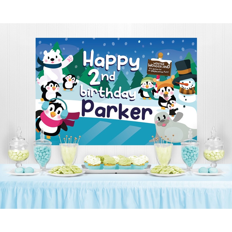 Penguin Wonderland Backdrop