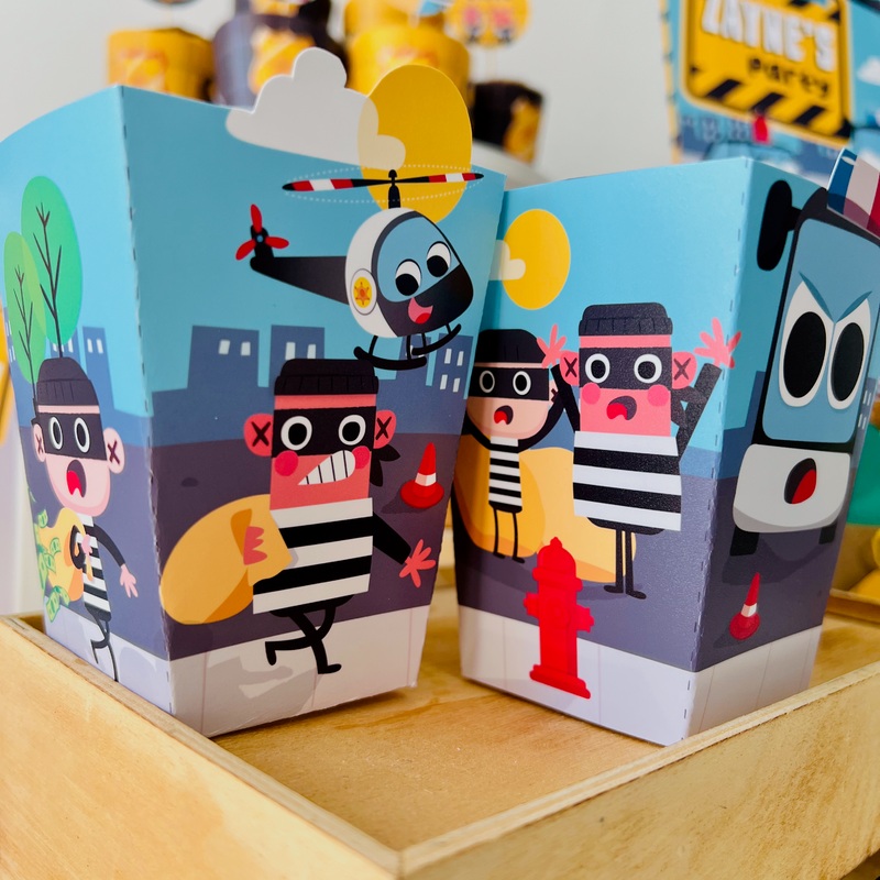 Police Patrol Favor Boxes