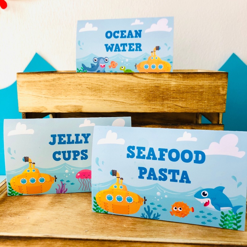 Yellow Submarine Food Labels Printable