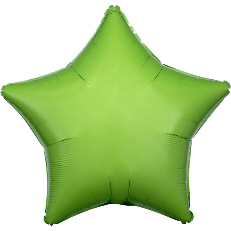 Anagram Kiwi Green 19" Star Foil Balloon