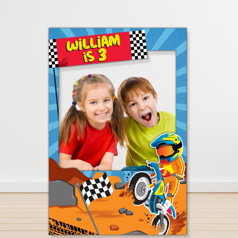 Dirt Bike Photo Booth Frame