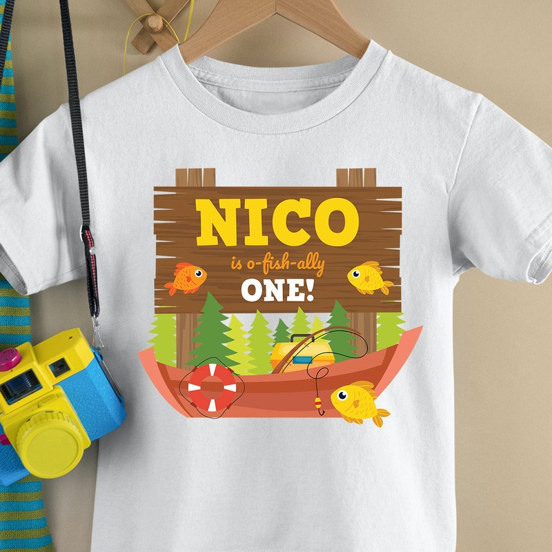 Fishing Birthday Shirt Design