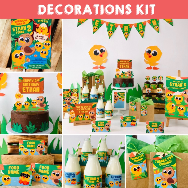 Five Little Ducks Decorations Kit