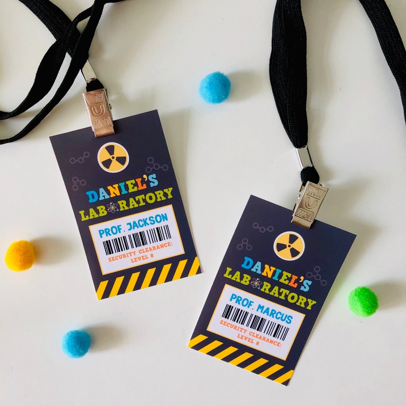 Mad Science Lab Access Cards Printable