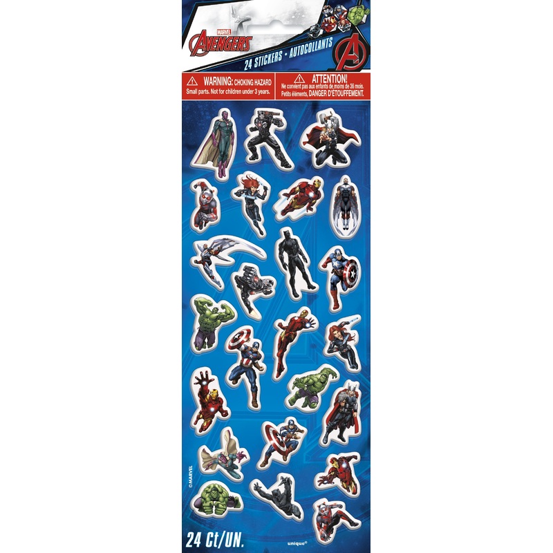 Marvel Avengers Super Hero Puffy Sticker Sheet