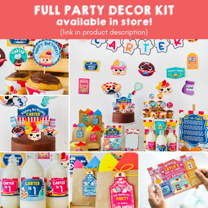 Pat A Cake Decorations Kit