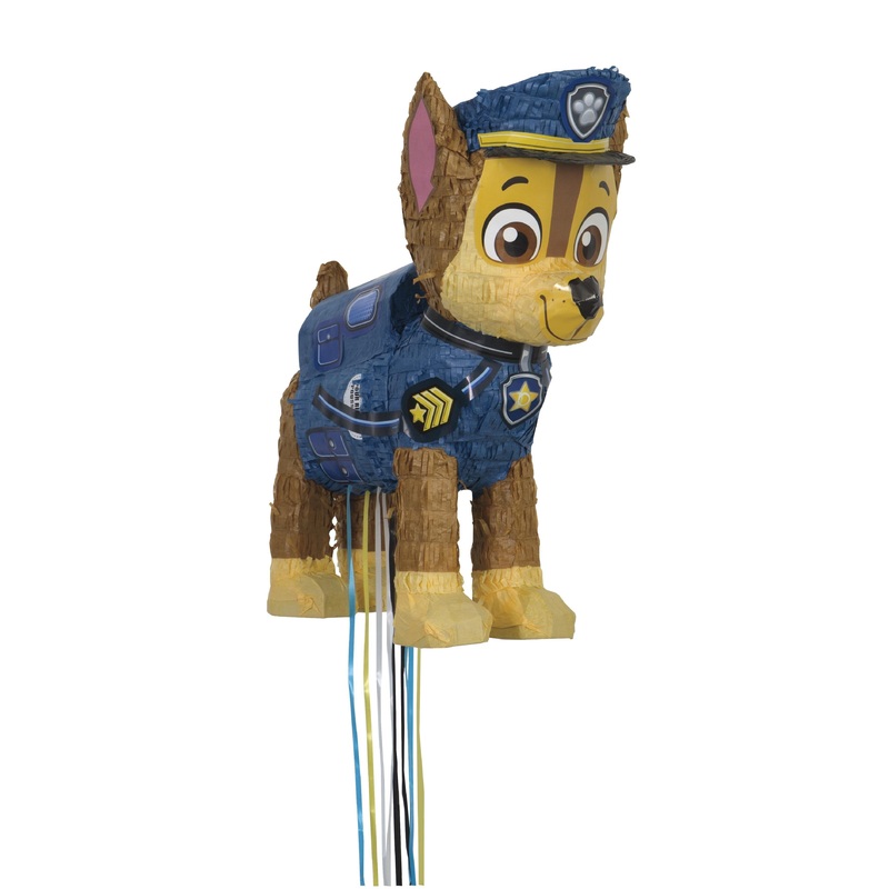 Paw Patrol Chase 3D Pull Pinata - 18.5"