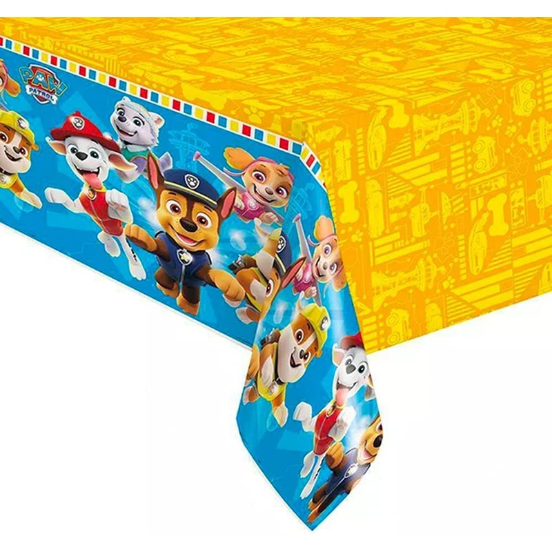 Paw Patrol Rectangular Plastic Tablecover - 54" x 84"