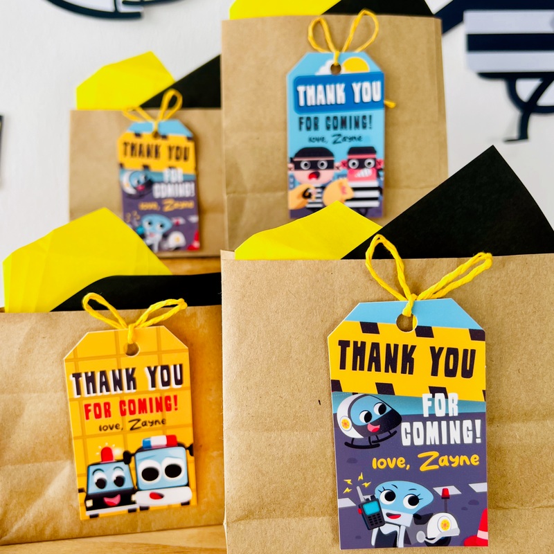 Police Patrol Gift Tags