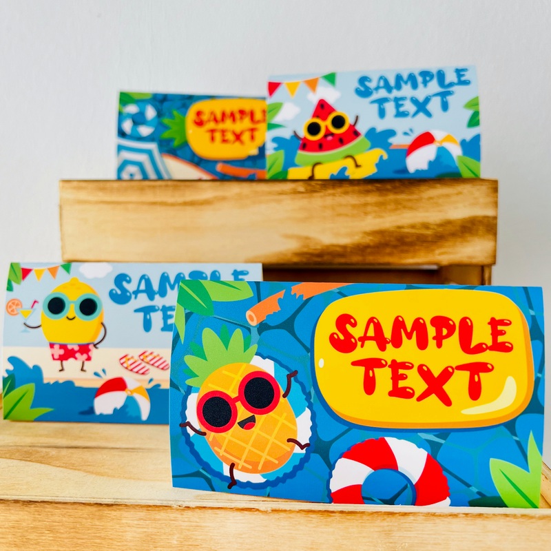 Pool Food Labels Printable