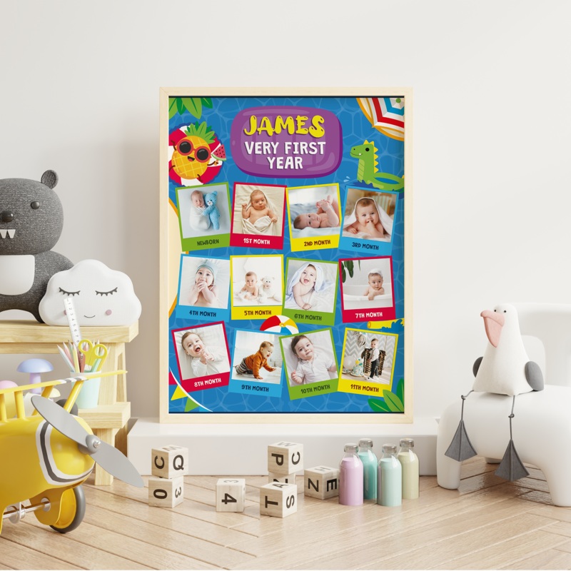 Pool Milestones Photo Board