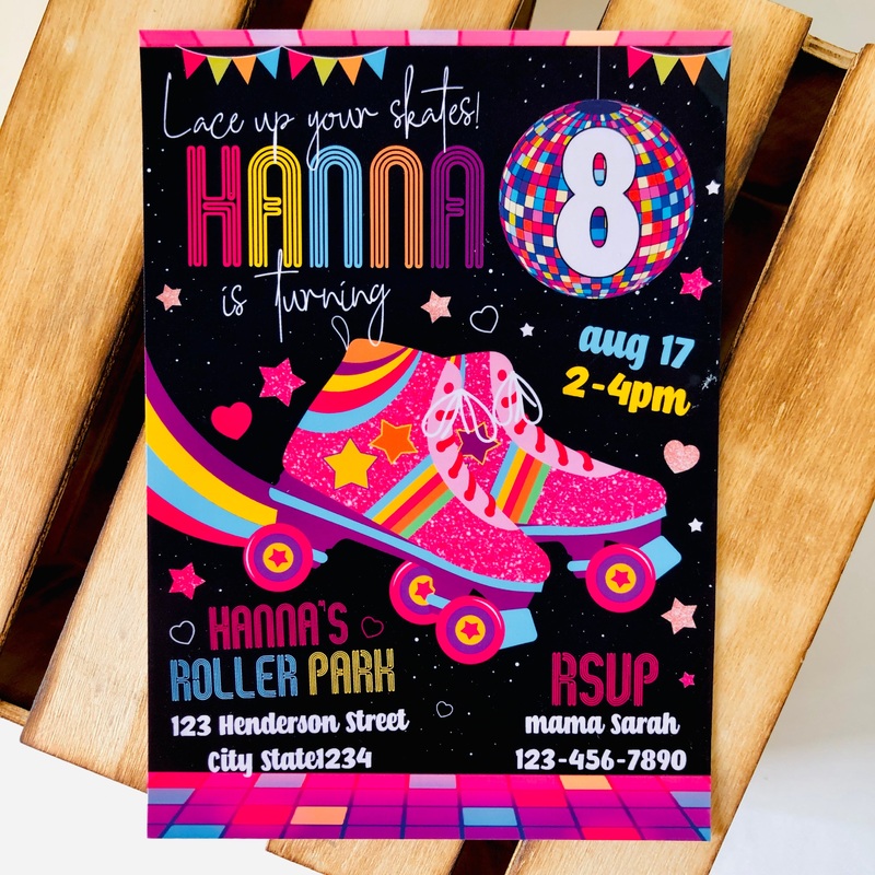 Roller Skating Invitation