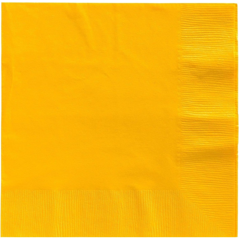 Sunshine Yellow Big Party Pack Luncheon Napkins - 125ct
