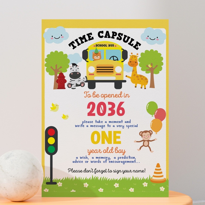Wheels on the Bus Time Capsule Set