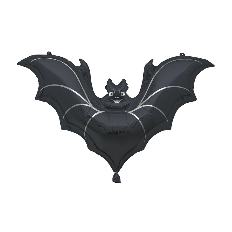 Black Bat Giant Shaped Foil Balloon - 33"