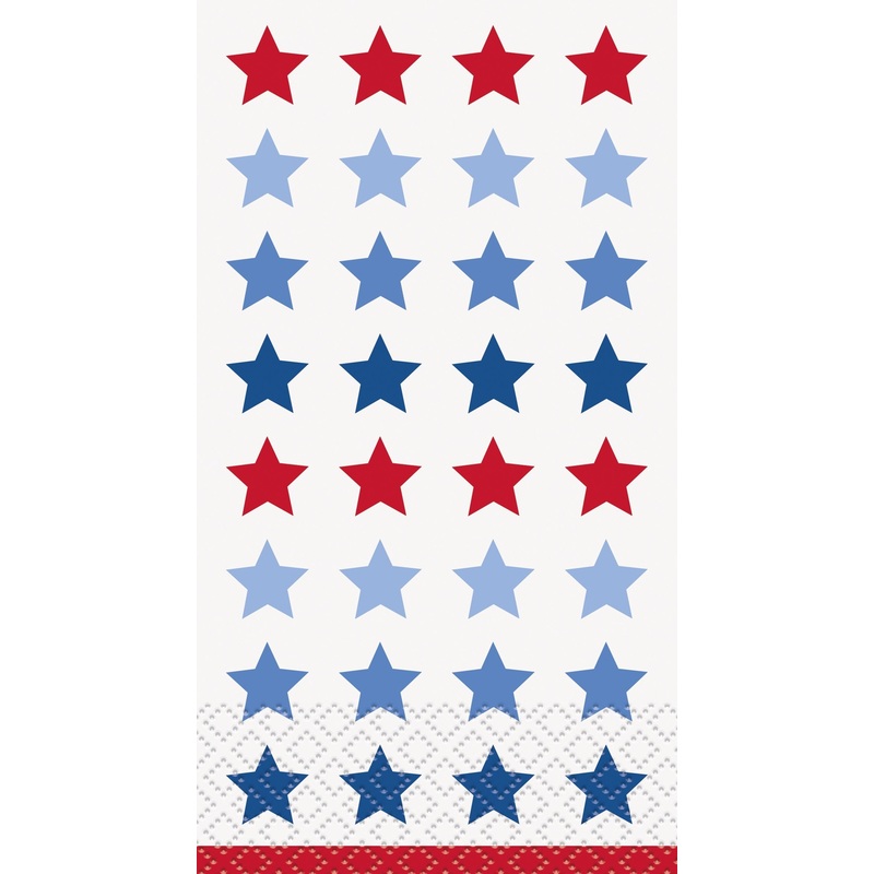 Patriotic USA Guest Napkins - 16ct