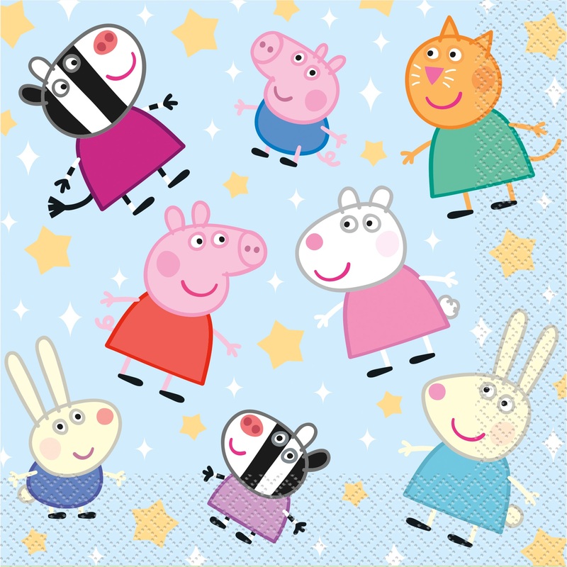 Peppa Pig 6.5" Lunch Napkins - 16 Ct
