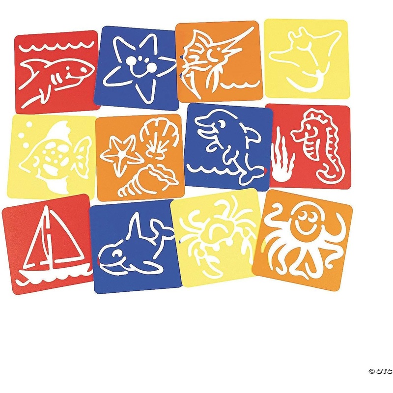 Under the Sea Stencils- 12ct