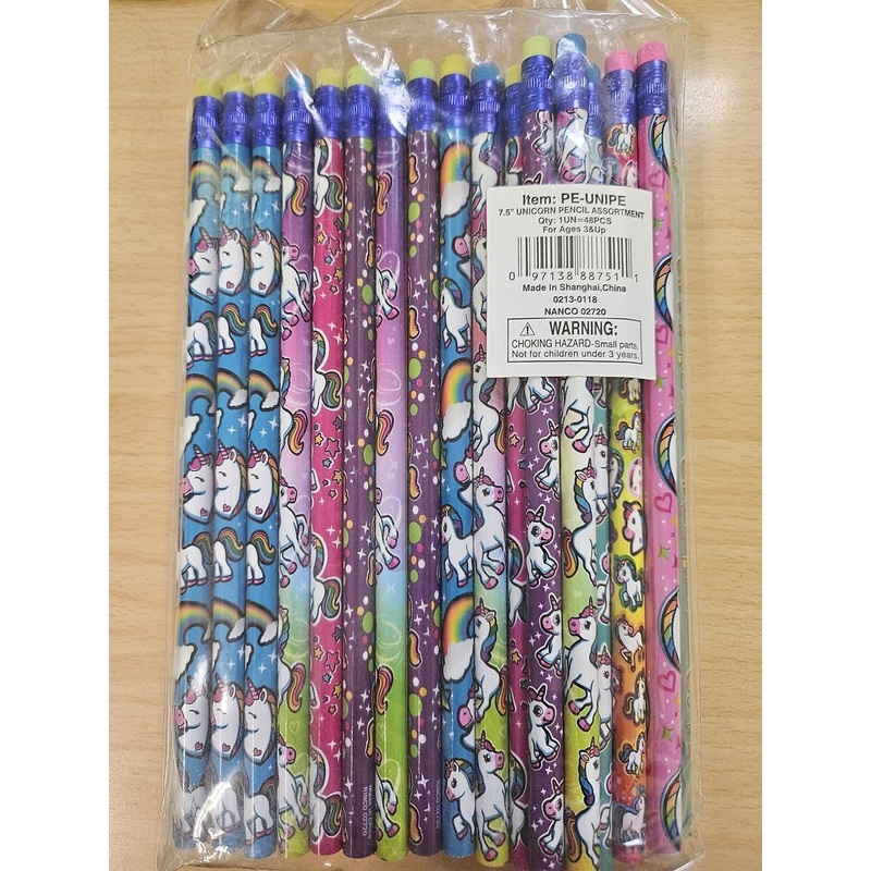 Unicorn Pencil Assortment - 48ct