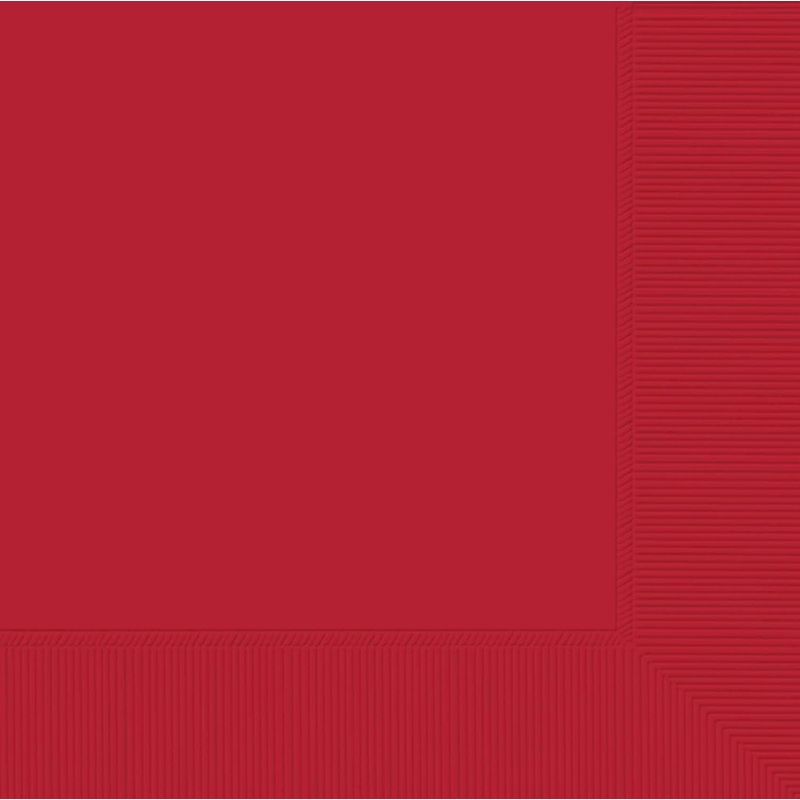 Apple Red 2-Ply Beverage Napkins - 50ct