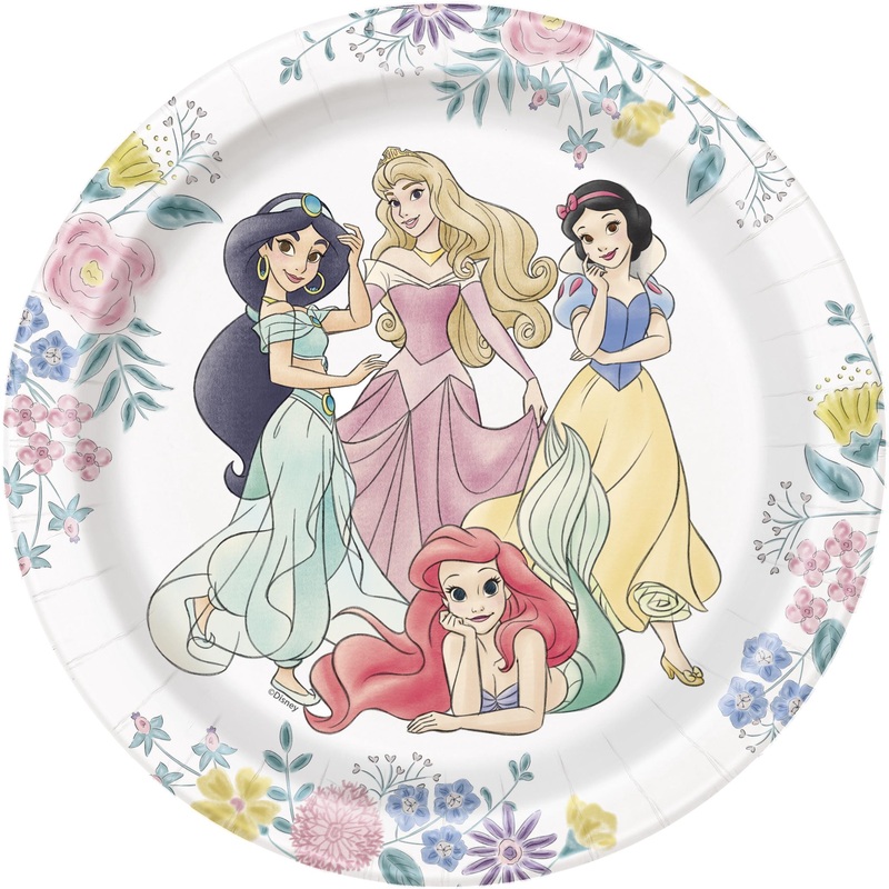 Disney Princess 7" Paper Cake Plates - 8ct