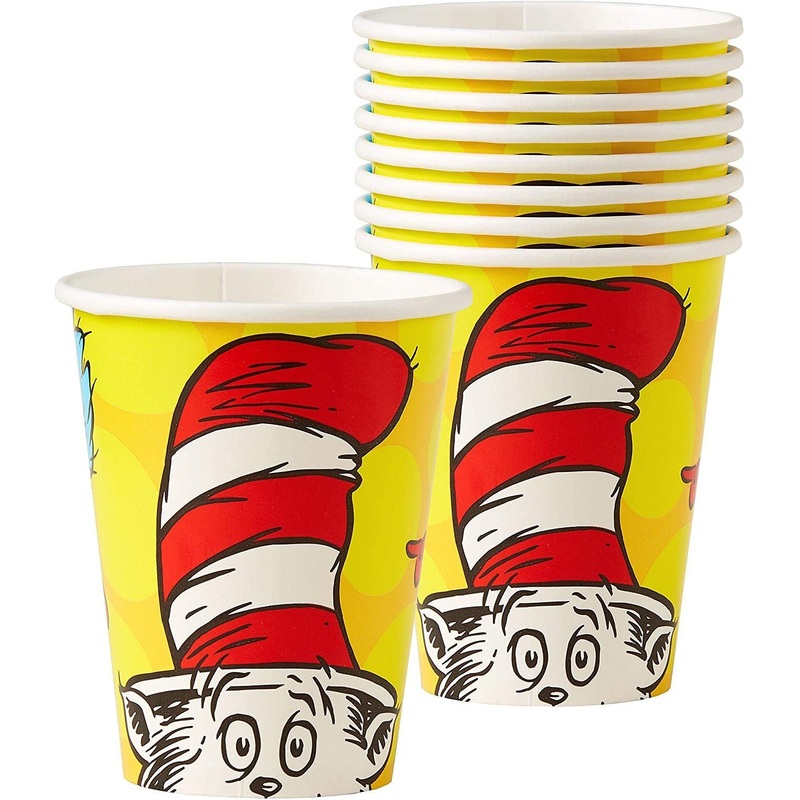 Dr. Seuss 9oz Paper Cups - 8ct
