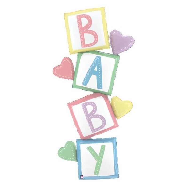 Baby Blocks Foil Balloon 63Inches