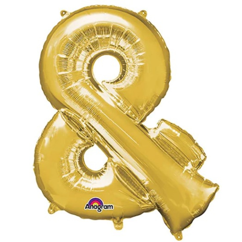 Balloon 38In Symbol & Gold