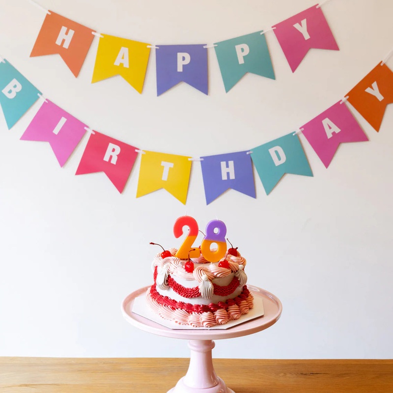 Birthday Brights Customisable Bunting 3M