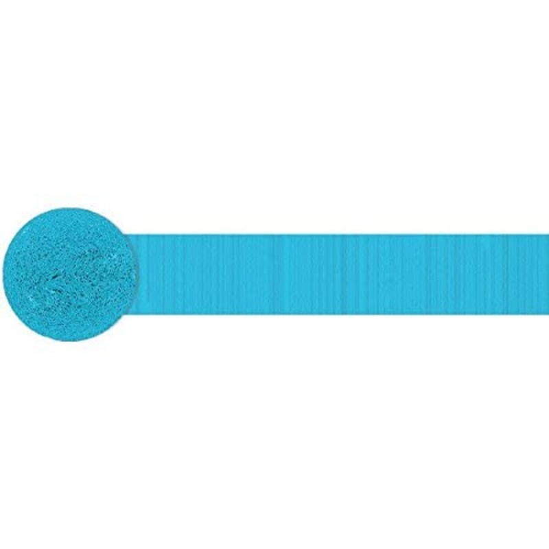 Caribbean Blue Crepe Paper Streamer