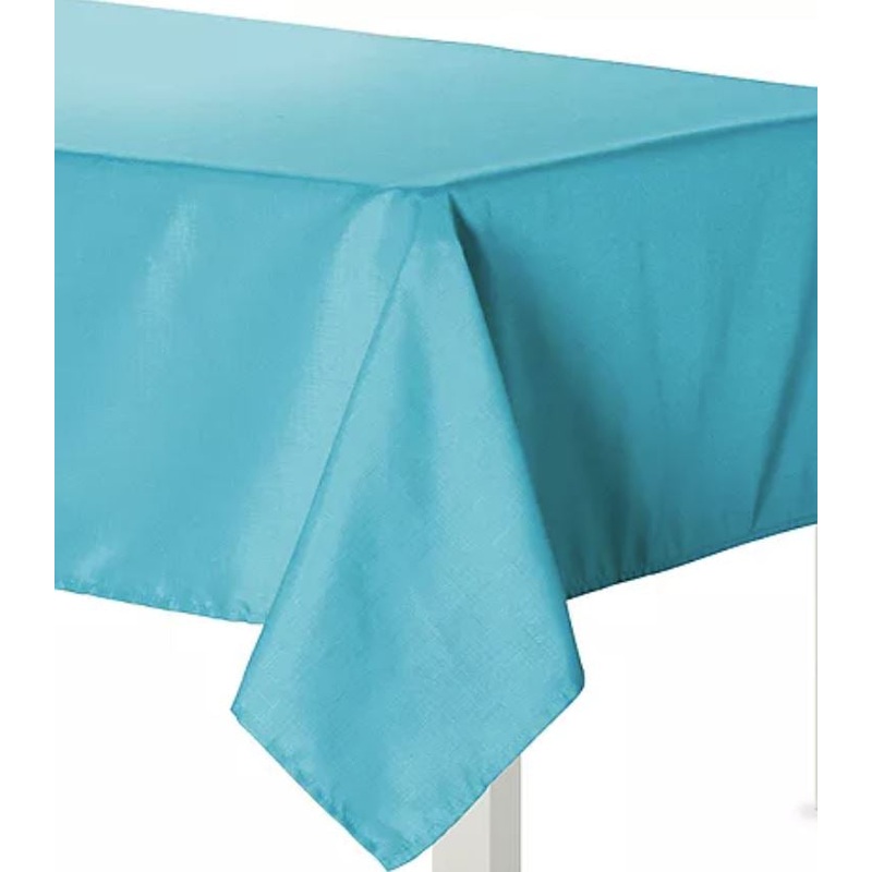 Caribbean Blue Fabric Table Cover