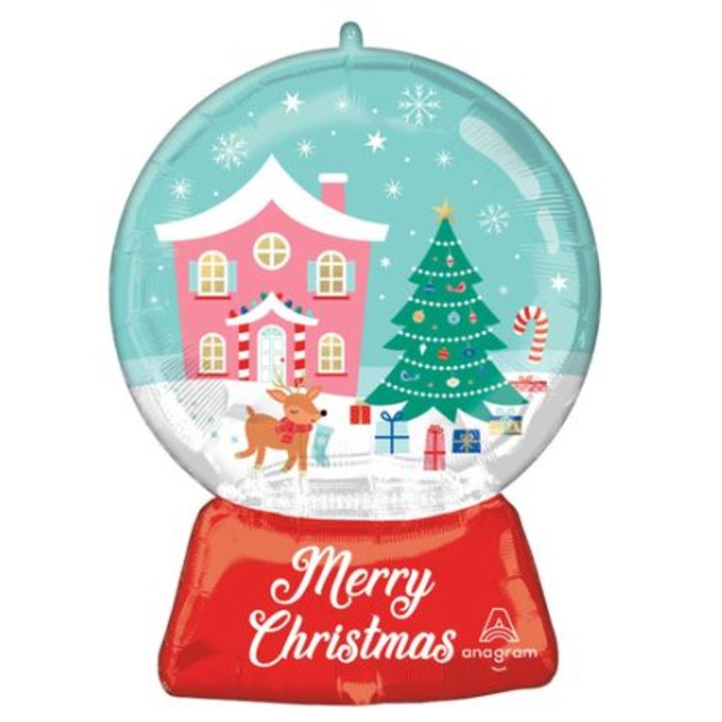 Christmas Wonderland Snowglobe Foil Balloon 27Inches