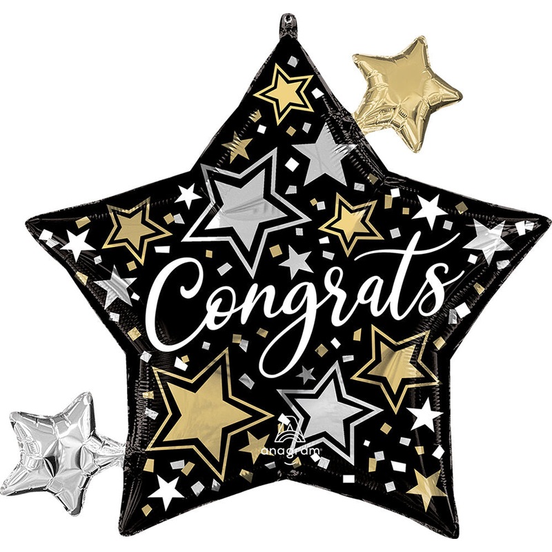 Congrats Star Balloon 29Inches