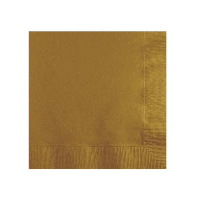 Glittering Gold Luncheon Napkin Pack of 50