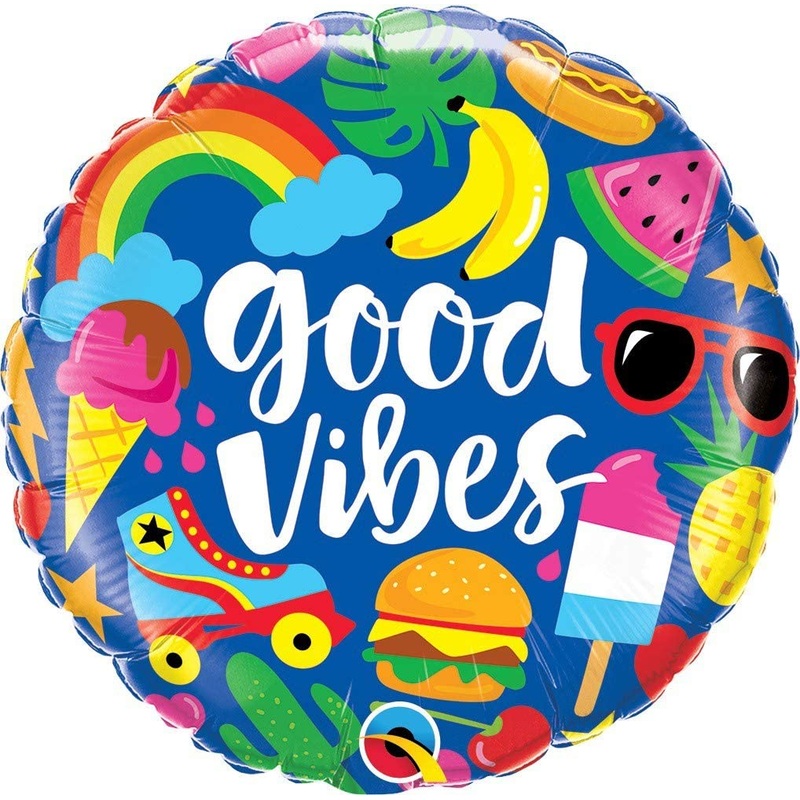 Good Vibes Icons Foil Balloon 18Inches