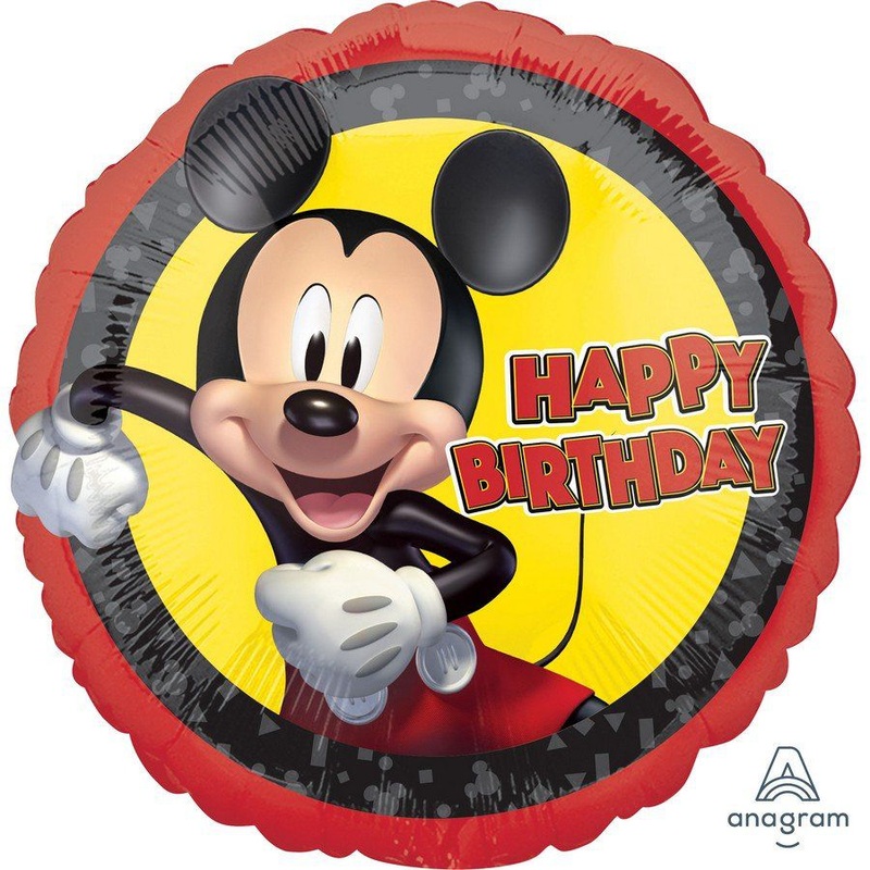 Happy Birthday Mickey Forever Foil Balloon 18Inches