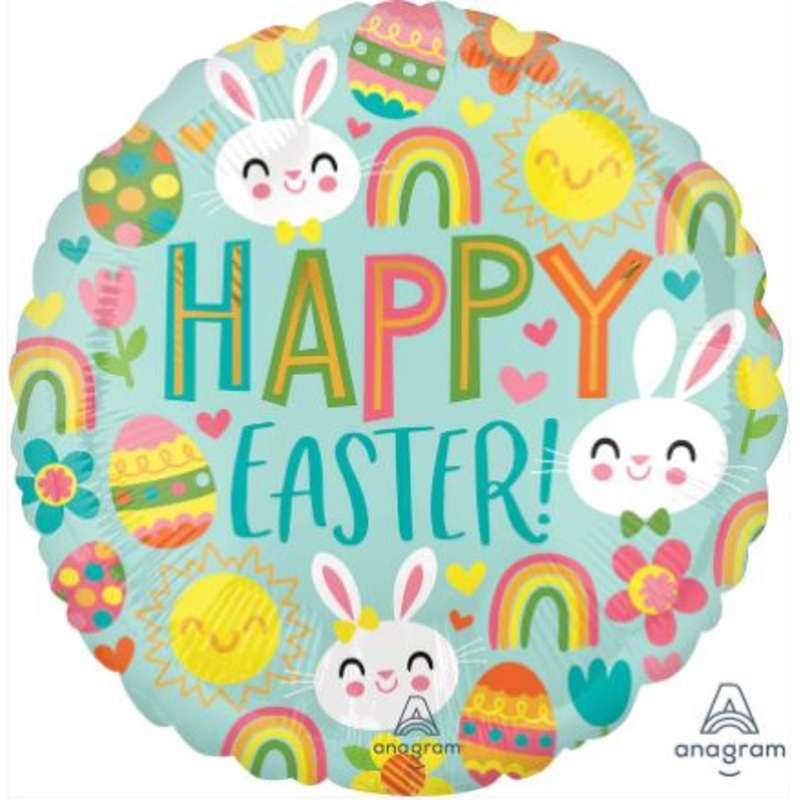 Happy Easter Icons Foil Balloon 18Inches