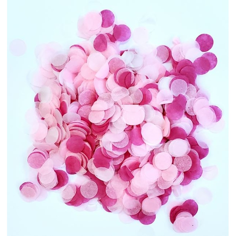 Pink Mix Round Paper Confetti