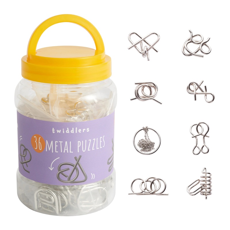 Pt206 Tub It Toys - 36 Metal Puzzles