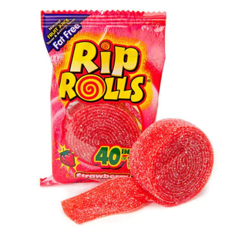 Rip Rolls Sour Strawberry 1.4Oz