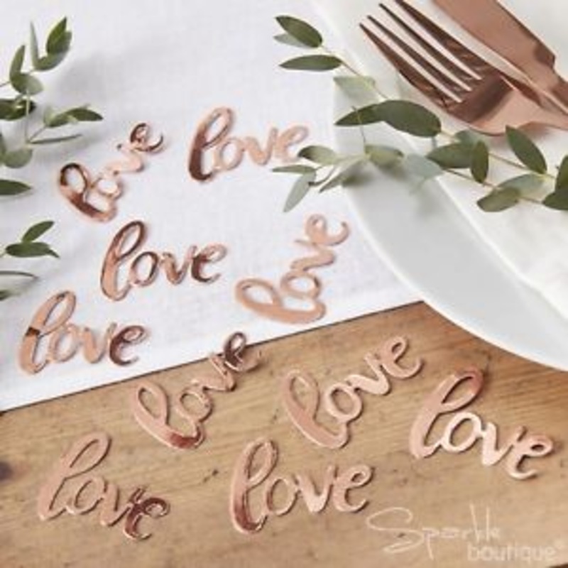 Rose Gold Foil Love Confetti