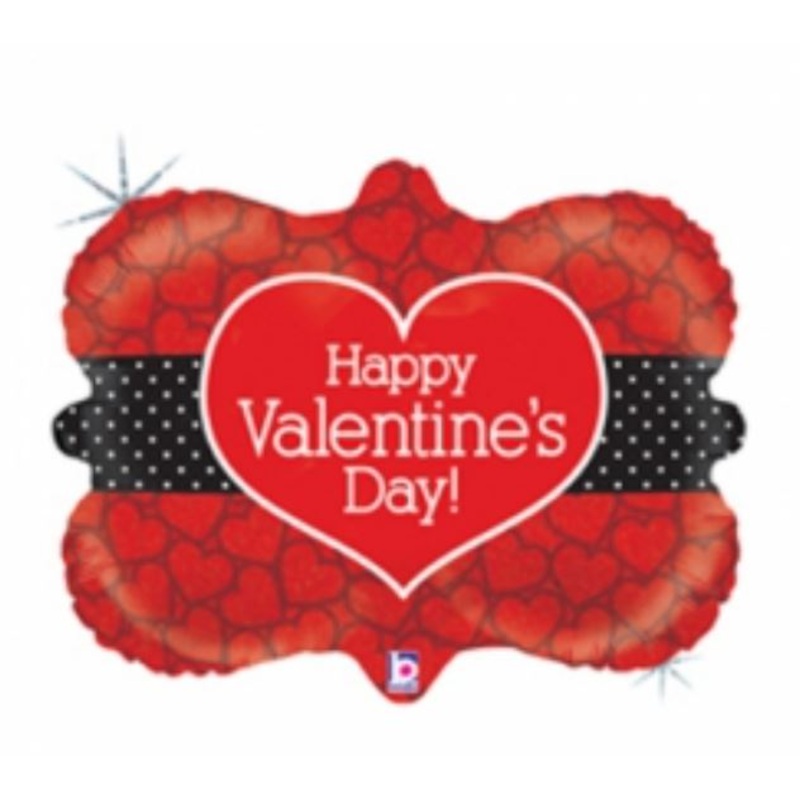 Valentine Ornate Frame Foil Balloon 30Inches
