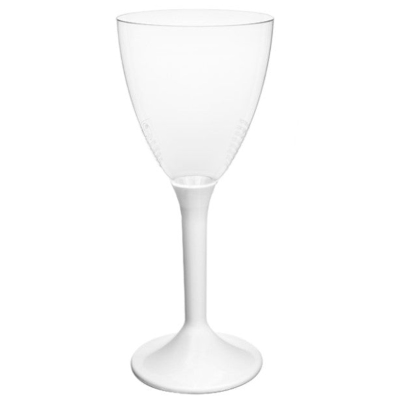 White Stem Wine Glasses Pack of 6
